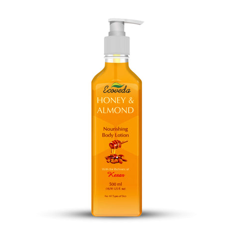 Ecoveda Honey & Almond Nourishing Body Lotion (500ml) image 0